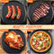 Meanplan 8 Pcs Round Pizza Pan Non Stick Bakeware Pizza Pan for Oven Heavy Duty Carbon Steel Pizza Pan Dishwasher Safe for Home Restaurant Kitchen Baking Supplies (14 Inch)