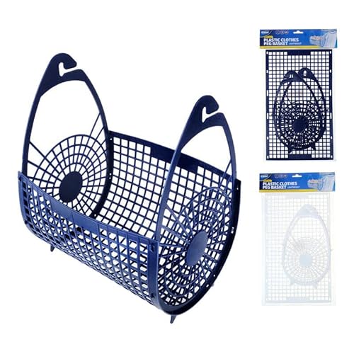 Laundry Plastic Pegs Hanging Basket Bags Holders Storage Clothes Washing Clip