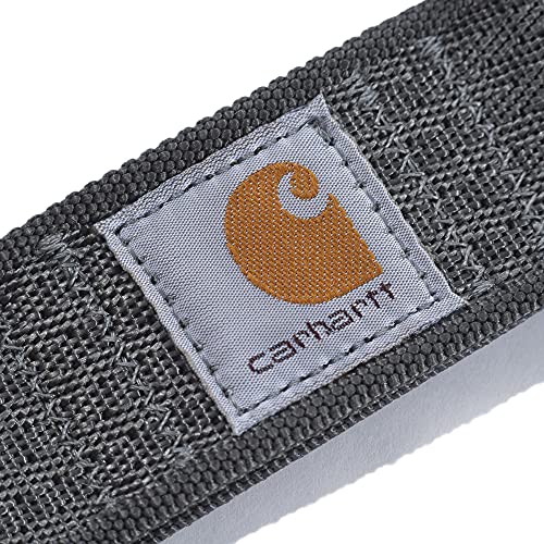 Carhartt Men's Standard Casual Belts, Available in Multiple Styles, Colors & Sizes, Rugged Flex Nylon Webbing (Gravel), Medium