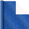 Image Arts Blue Christmas Wrapping Paper with Cut Lines on Reverse (4 Rolls: 120 sq. ft. TTL) Snowmen, Snowflakes, Blue and White Stripes