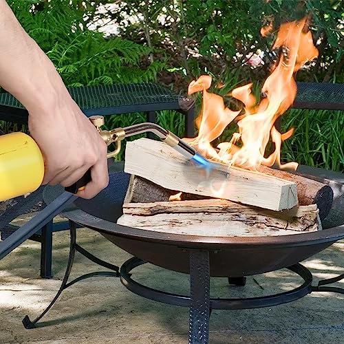 DOMINOX Propane Torch Head, High Intensity Torch Head Trigger Start Gas Torch, Soldering Torch for Propane, MAP and MAP PRO Tank, Soldering, Ignition, Barbecue, Lighting