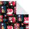 Hallmark Nightmare Before Christmas Flat Wrapping Paper Sheets with Cutlines on Reverse (12 Folded Sheets) for Christmas, Birthdays, Halloween, Jack Skellington, Sally, Zero, Black, White, Red, 0005EW 1001
