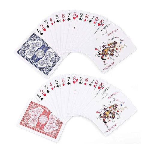 Standard Plastic Coated Playing Cards 52 Card Deck + 2 Jokers Play Loads of Games Poker, Solitaire, Snap, Black Jack Etc Hours of Fun, Casino Grade Playing Cards X 12 Packs