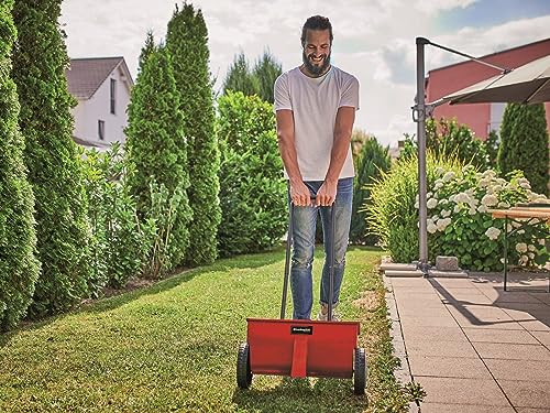 Einhell GC-SR 12 Lawn and Garden Spreader - 12L, 45cm Scatter Width, Impact-Resistant Plastic Housing, Adjustable Distribution Rate - Lawn Spreader For Grass Seed, Feed and Fertiliser