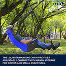 ENO Lounger Chair, Royal/Charcoal