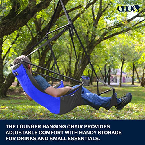ENO Lounger Chair, Royal/Charcoal