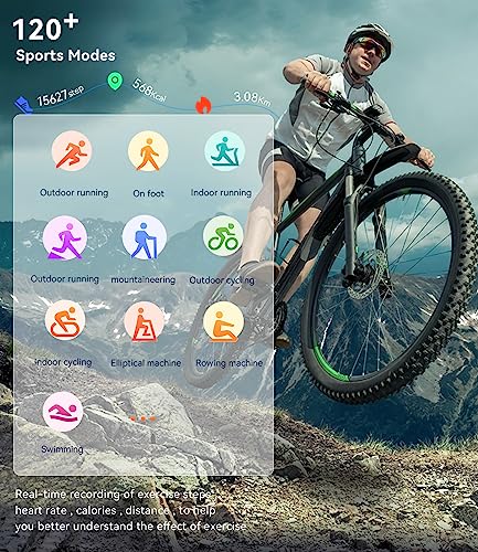 LIGE Smart Watch Men Women Bluetooth Phone Call for Android iOS Sport Fitness Activity Tracker Male Smartwatch 1.83" Square Screen Heart Rate Sleep Monitor Black Silicone Couple Gents Smartwatch