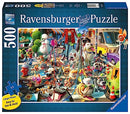 Ravensburger The Dog Walker 500 Piece Large Format Jigsaw Puzzle - 17572 - Every Piece is Unique, Softclick Technology Means Pieces Fit Together Perfectly