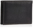 Timberland Men's Genuine Leather RFID Blocking Passcase Security Wallet, black, One Size