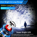 【Led Torch with Fluorescent Strong Lighting】30000 High Lumens Fast Charging Flashlight with Power Display,6 Lighting Modes IPX67 Waterproof Torches, Zoomable Long Shot Flash Light for Hiking,Camping