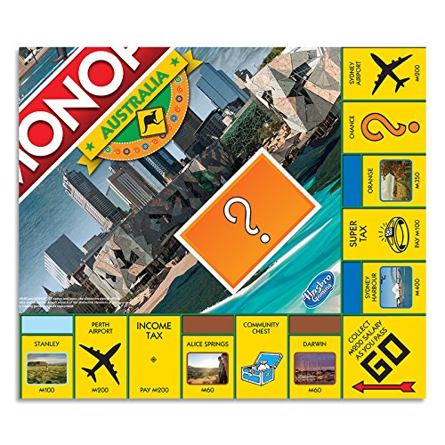 Monopoly - Australia Edition Game - 2 To 6 Players - Family Board Games And Toys For Kids, Boys Girls - Ages 8+