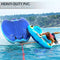 Serene Life Watersports Inflatable Towable Booster Tube - Two Person Water Boating Float Tow Raft, Inflatable Pull Boats/Tubes/Towables w/Dual Seats, PVC Bladder, Foam Pad, Nylon Handles SLTOWBL10