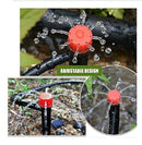 Ausale 50pcs Drip Emitters Garden Irrigation Drippers 13cm Adjustable 360 Degree Water Flow Sprinkler for 1/4 Inch Irrigation Tube Hose