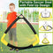 Happy Jump Soccer Goal for Backyard Pop Up Foldable Soccer Net for Children Gift (Black+Yellow, 5' x 3.6')