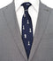 ZENXUS Sports and Game Ties for Men, Designer Necktie Navy, Chess, Medium