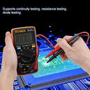 ANENG AN8008 True-RMS Digital Multimeter AC DC Voltage Ammeter Current Ohm Meter Test Diodes Transistors Temperature Red