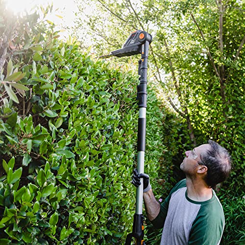 WORX 20V Cordless Pole Hedge Trimmer with POWERSHARE 2Ah Battery and Charger - WG252E