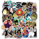 Miyazaki Hayao Theme Stickers Pack of 50, My Neighbor Totoro Sticker, Cute Cartoon Anime Sticker for Laptops Luggage Water Bottle Computers (Miyazaki Hayao)