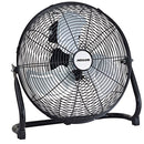 Heller 40cm Floor/Desk High Velocity Air Cooler Fan/Cooling/Circulator - Black