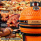 London Sunshine 13 inch Ceramic Kamado Charcoal BBQ Grill - Orange