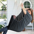 Chihee Hammock Chair Swing Chair Strong Metal Collapsible Spreader Bar Portable Hanging Chair Max 500 lbs Comfy Seat Patio Lawn Chair Cotton Blended for Superior Comfort Durability Indoor Outdoor