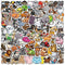 100-Pcs Cute Animal Stickers Cartoon Dog Cat Elephant Fox Frog Panda Mixed Sticker Pack Waterproof Vinyl Decals for Kids Adult Teens Laptop Car Water Bottle Phone Skateboard Guitar Computer Decor