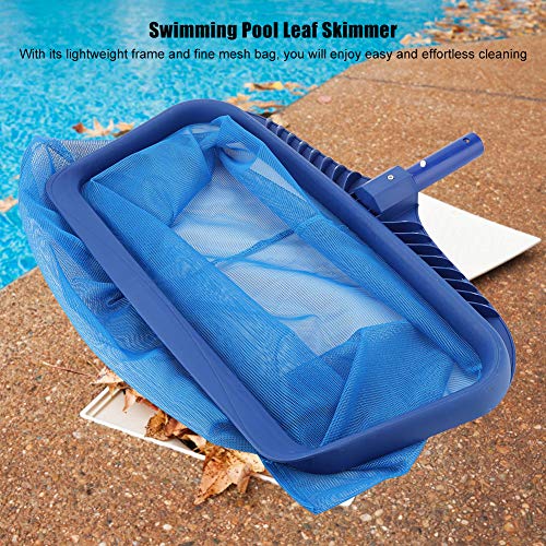 Swimming Pool Leaf Skimmer Net Lightweight Deep Bag Leaf Cleaning Tool Leaf Rake Swimming Pool Clean Maintenance for Landscape Pool Pond Tub Spas Fountains