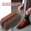 Alvinlite Shoes Polish Brushes Care Clean Brush Daubers Applicators Shoes Accessory with Wooden Base for Boots Leather Shoes