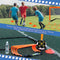 Libima Kids Soccer Goals for Backyard Set 2 of 4' x 3' Toddler Nets Training Equipment Waist Belt Speed Hurdles Pump Cones Nails Bag Portable Goal Net Outdoor Sports Game, mainly Orange and Black