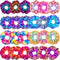 Tatuo 24 Pieces Shiny Metallic Scrunchies Hair Scrunchies Elastic Hair Bands Scrunchy Hair Ties Ropes for Women or Girls Hair Accessories, Large