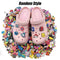 100 Pcs Random PVC Shoe Charms,Garden Shoes Cute Shoe Charms Wristband Bracelet Decoration with Different Designs Shape for Girls,Boys and Adult Party Gift