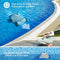 Ofuzzi Cyber Cordless Robotic Pool Cleaner, Max.120 Mins Runtime, Self-Parking, Automatic Pool Vacuum for All Above/In Ground Pools Up to 1076ft² of Flat Bottom (Grey)