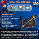 ORCATORCH D710 Scuba Diving Light, 3000 Lumens Super Bright Underwater Flashlight with 6 Degrees Narrow Beam, IP68 Waterproof Night Dive Torch 150 Meters Submersible Light