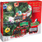 SHATCHI Christmas Train Set-Around The Tree Xmas Home Decoration Festive Light Up Realistic Sound Battery Operated, Multi, One Size