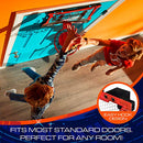 NERF Basketball Hoop Set - Pro Hoop Mini Hoop Set with Mini NERF Basketball - Steel Rim Great for Dunking - Over The Door Basketball Hoops