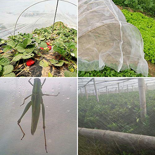 Garden Vegetable Protection Netting, Fine Mesh Insect Protection Net for Garden, Greenhouse, Plants, Fruit, Flowers, Crops, Pesticide Repellent (3 * 4m)