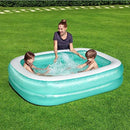 Bestway Inflatable Swimming Pool Above Ground Family Pool, Lightweight and Durable, Heavy Duty, Pre-tested PVC, Repair Patch Kit Included, Perfect for Summer Time (201cm x 150cm x 51cm). 450 Litre