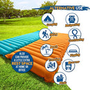 ZOOOBELIVES Extra Thickness Inflatable Sleeping Pad with Built-in Pump, Most Comfortable Camping Mattress for Backpacking, Car Traveling and Hiking, Compact and Lightweight - Airlive2000