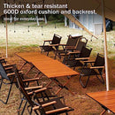 Lallisa 2 Pack Folding Camping Chairs, Portable Lightweight Low Lawn Chair with Thicken 600D Oxford Beach Camp Park Chairs Supports 253lbs Carbon Steel Armchairs for Hiking Fishing Picnic Concerts
