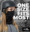 Tough Headwear Winter Face Mask & Ski Mask Neck Gaiter - Cold Weather Half Balaclava - Tactical Neck Warmer for Men & Women, Black - Balaclava, One Size