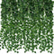 Uandhome 84 Feet 12 Strands Fake Vines for Hanging Decor Artificial Greenery Garland Fake Leaf Vines Hanging Plants Greenery Wall Backdrop for Home Bedroom Wedding Decoration Jungle Theme Party Supplies