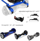 Hoverboard seat Attachment Go-Kart fits 6.5”/ 8”/ 10” hoverboards, Hover cart for Kids & Adults , Accessory for self Balancing Scooter (Blue)