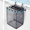 Zingtto Poolside Storage Basket for Above Ground Swimming Pool, Pool Accessories, Pool Storage, Poolside Cup Holder, Pool Toy Basket for Most Frame Pools, Fits 2.75 Inch or Less Top Bar