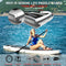 SereneLife Inflatable Stand Up Paddle Board (6 Inches Thick) with Premium SUP Accessories & Carry Bag | Wide Stance, Bottom Fin for Paddling, Surf Control, Non-Slip Deck | Youth & Adult Standing Boat