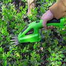 Ykgutilu Electric Hand Held Grass Shear Hedge Trimmer Shrubbery Clipper Cordless Battery Powered Rechargeable for Garden and Lawn