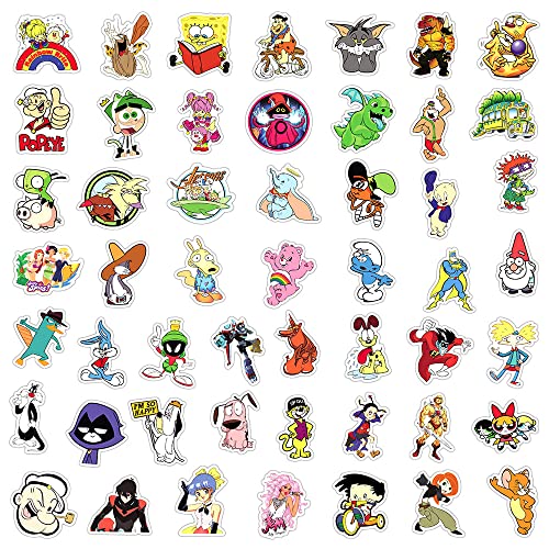 100 Pcs Cute Waterprof Vinyl Anime Stickers Sticker Packs for Kindle Water Bottle Laptop Hard Hat Skateboard Kids Teens Girls Boys Adults