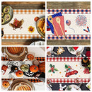 8 Pcs Buffalo Plaid Gnome Seasonal Table Runners, Holiday Table Runners for All Seasons, Seasonal Holiday Kitchen Dining Table Decoration for Indoor Outdoor Home Party Decor 13 x 72 Inch