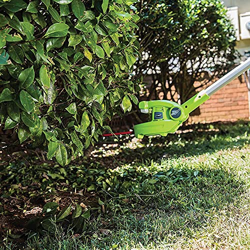Greenworks 8 Inch 40V Cordless Pole Saw with Hedge Trimmer Attachment 2.0 AH Battery Included PSPH40B210