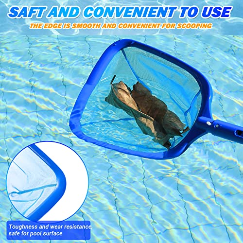 Pool Skimmer - Pool Net with 3 Section Pole, 48 inch Pool Skimmer