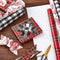 Hallmark Holiday Plaid Wrapping Paper with Cutlines and Optional DIY Bow Templates on Reverse (3 Rolls: 120 Sq. Ft. Ttl) Red Toile, Black and White Buffalo Check, Christmas Plaid